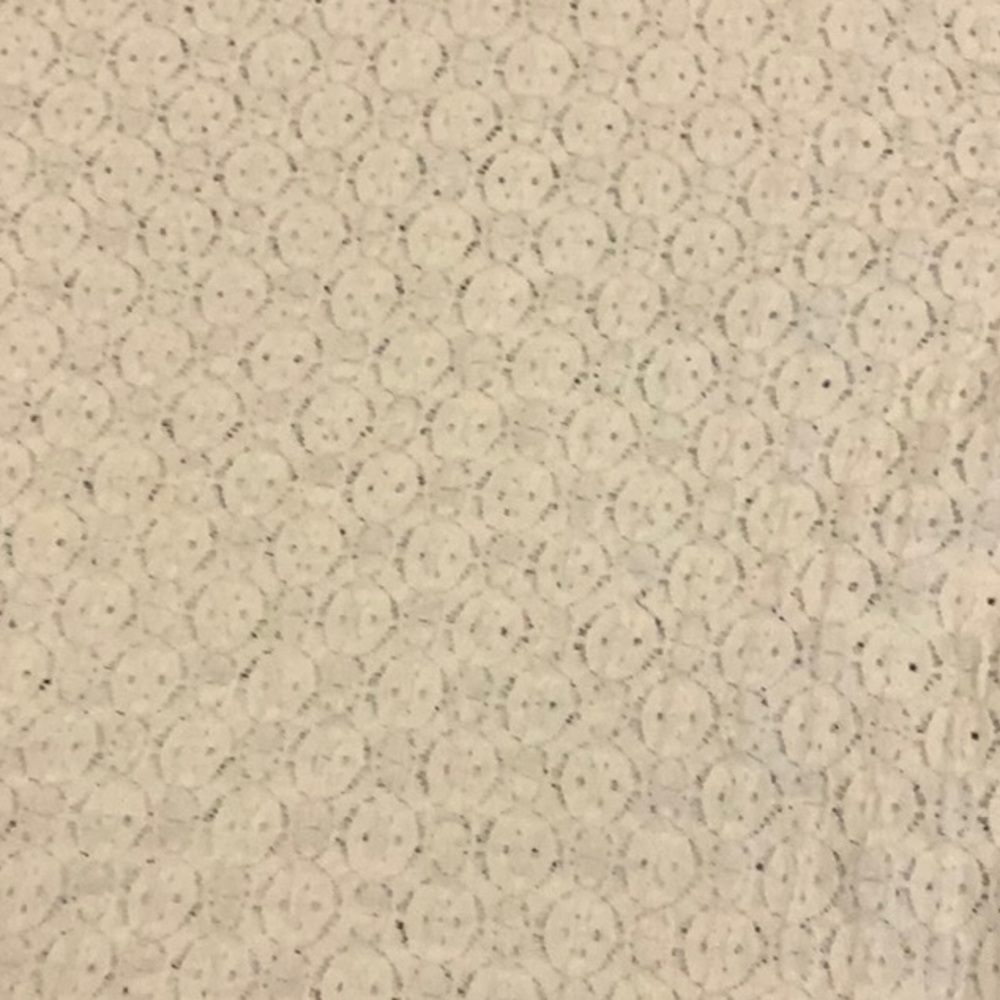 Cream Eyelet Fabric